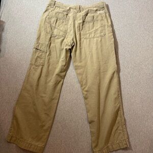 Columbia Pants Nice Men's 34X30 Cargo Khakis Hiking Work 100% Cotton RN69724